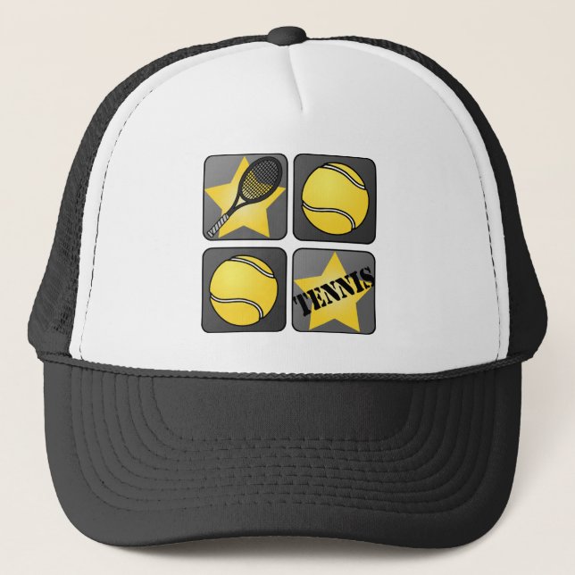 Gorra De Camionero Tenis negro (Anverso)