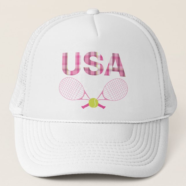Gorra De Camionero Tenis Preppy de Estados Unidos (Anverso)
