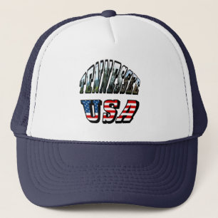 Gorra De Camionero Tennessee y USA Picture Text