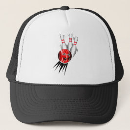 Gorra De Camionero Tenpin Bowling Strike.