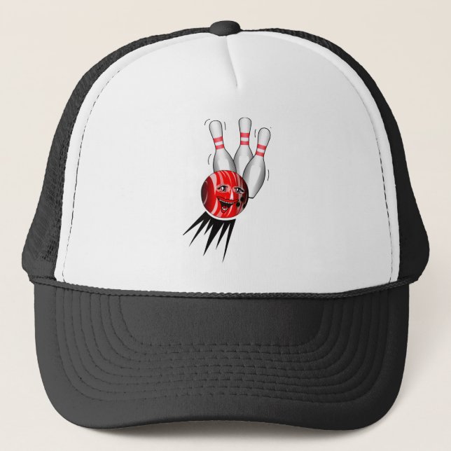 Gorra De Camionero Tenpin Bowling Strike. (Anverso)