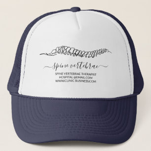 Gorra De Camionero Terapeuta quiropráctico de columna vertebral