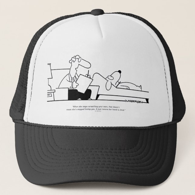 Gorra De Camionero Terapia del perro (Anverso)