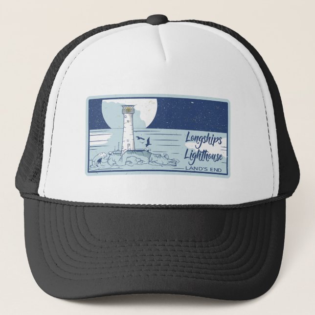 Gorra De Camionero Termina el faro de longship (Anverso)