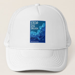 Gorra De Camionero Terminar con la contaminación del mar