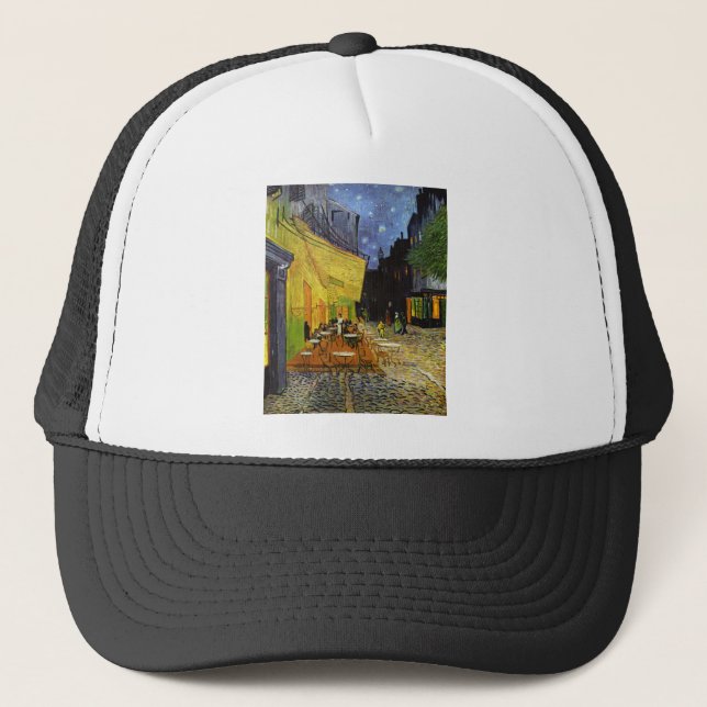 Gorra De Camionero Terraza cafetería en Night Van Gogh (Anverso)