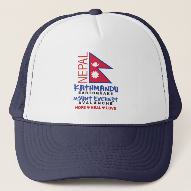 Gorra De Camionero Terremoto de Nepal (Anverso)