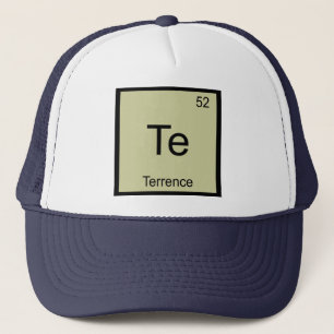 Gorra De Camionero Terrence Nombre Elemento Químico Tabla Periódica
