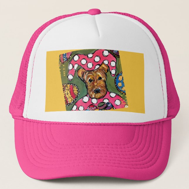 GORRA DE CAMIONERO TERRIER AIREDALE    (Anverso)