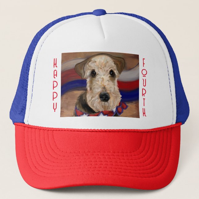 GORRA DE CAMIONERO TERRIER AIREDALE        (Anverso)