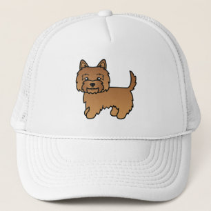 Gorra De Camionero Terrier Cairn Rojo Perro de Dibujos Animados Lindo