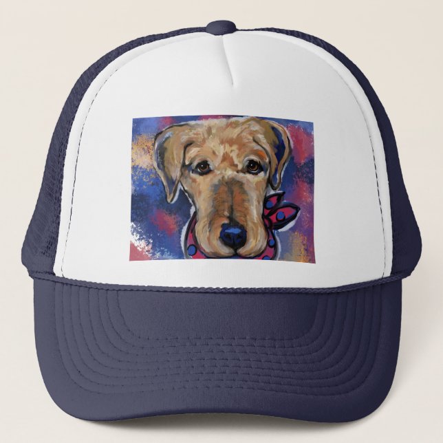 Gorra De Camionero Terrier de Airedale    (Anverso)
