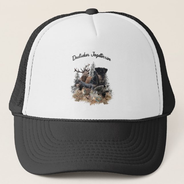 Gorra De Camionero Terrier de caza alemán (Jagdterrier) (Anverso)