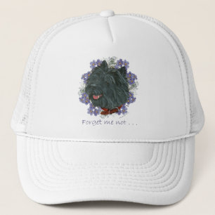 Gorra De Camionero Terrier del Cairn Negro No me olvides