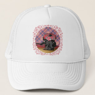 Gorra De Camionero Terrier escocés en un Tam-o-Shanter