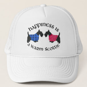 Gorra De Camionero Terriers Escoceses Negros Felicidad