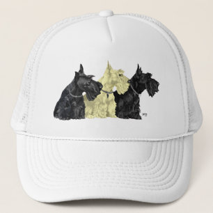 Gorra De Camionero Terriers Escoceses negros y trigueños