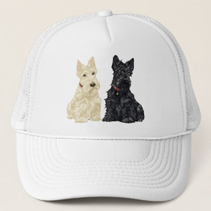 Gorra De Camionero Terriers escoceses trigueños y negros