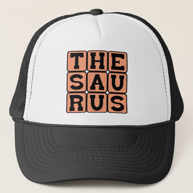 Gorra De Camionero Tesauro, Libro de Sinónimos y Antónimos (Anverso)
