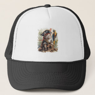 Gorra De Camionero Tesoro de gato pirata