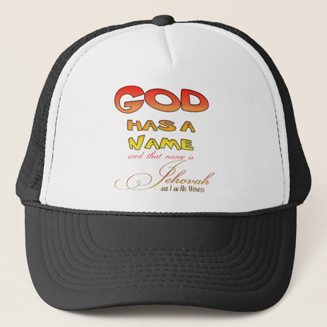 Gorra De Camionero Testigo de Jehová (Anverso)