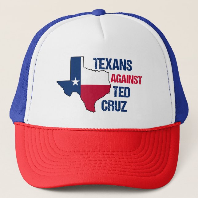 Gorra De Camionero Texanos contra las elecciones de Ted Cruz 2024 (Anverso)