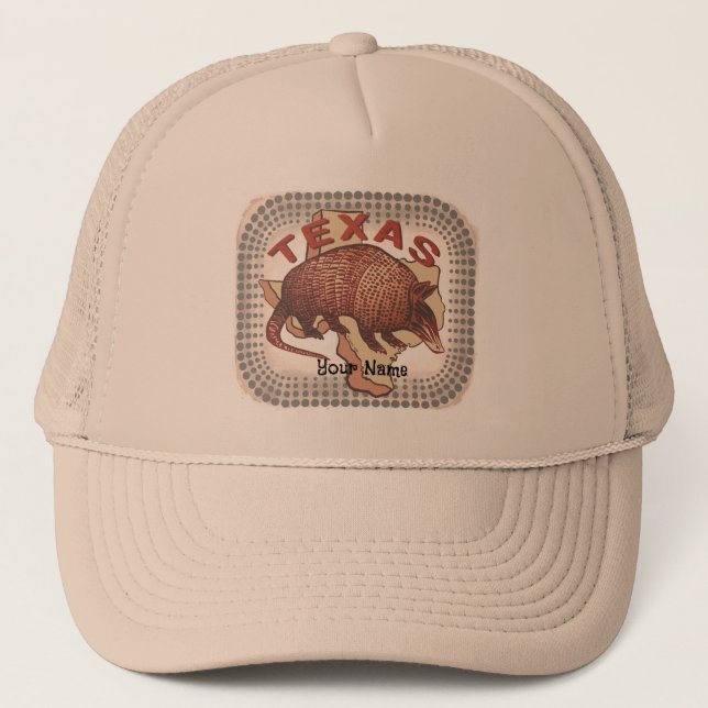 Gorra De Camionero Texas Armadillo (Anverso)