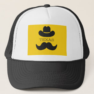 Gorra De Camionero Texas en amarillo