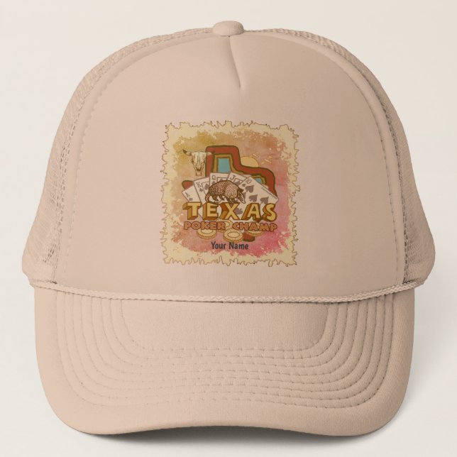Gorra De Camionero Texas Poker (Anverso)