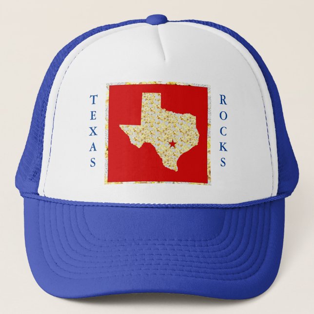 GORRA DE CAMIONERO ¡TEXAS ROCKS! (Anverso)