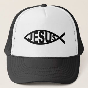 Gorra De Camionero texto de la iglesia cristiana del símbolo de la re