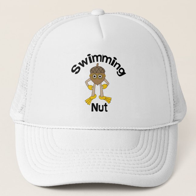 Gorra De Camionero Texto de nuez de baño (Anverso)