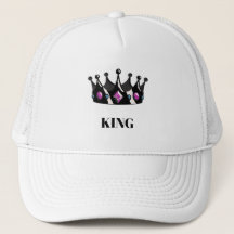 Texto de rey impreso Corona elegante imagen Blanca