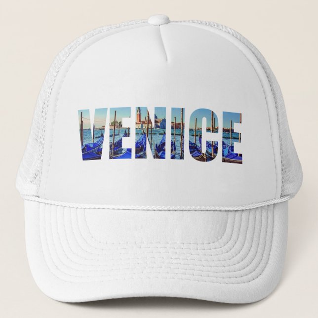 Gorra De Camionero Texto de Venecia (Anverso)
