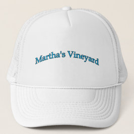 Gorra De Camionero Texto del arco del Martha's Vineyard