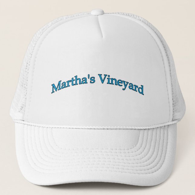 Gorra De Camionero Texto del arco del Martha's Vineyard (Anverso)