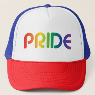 Gorra De Camionero Texto del arcoiris del Orgullo Gay