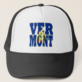 Gorra De Camionero Texto del indicador de estado Vermont