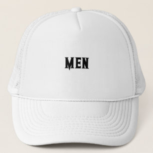 Gorra De Camionero Texto Hombres Color Blanco Guapos Chicos Deportes