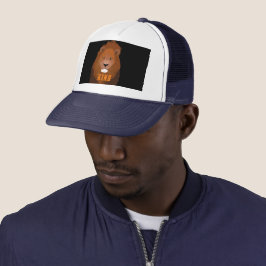 Gorra De Camionero Texto KING Impreso con estilo de borde de imagen