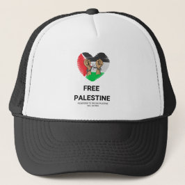 Gorra De Camionero Texto libre de Palestina