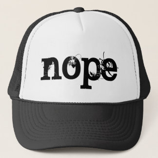 Gorra De Camionero Texto NEGRO NOPE del Grunge