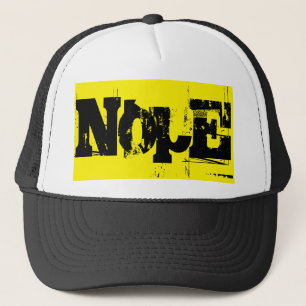 Gorra De Camionero texto NOPE brillante salvaje  