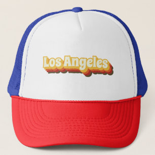 Gorra De Camionero Texto retro vintage de Los Ángeles