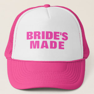 Gorra De Camionero Texto rosa de novia confeccionado