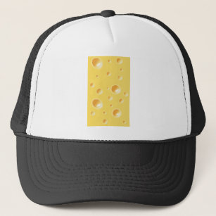 Gorra De Camionero Textura amarilla del queso suizo