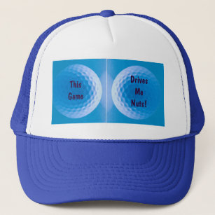 Gorra De Camionero Textura de bola de golf Dimples Azul Ártico