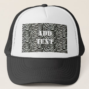 Gorra De Camionero Textura de camuflaje de piel de cebra