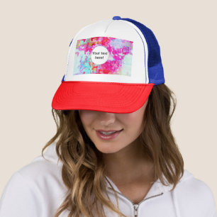 Gorra De Camionero Textura roja rosa