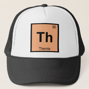Gorra De Camionero Th - Símbolo de la Tabla Periódica de Química del 